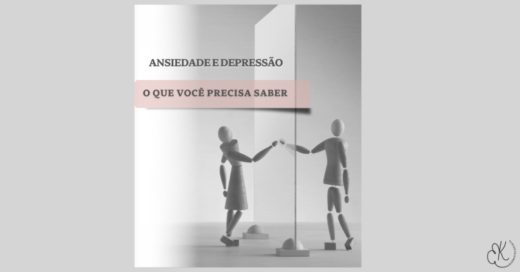 Capa de artigo com duas figuras refletidas, representando saúde mental